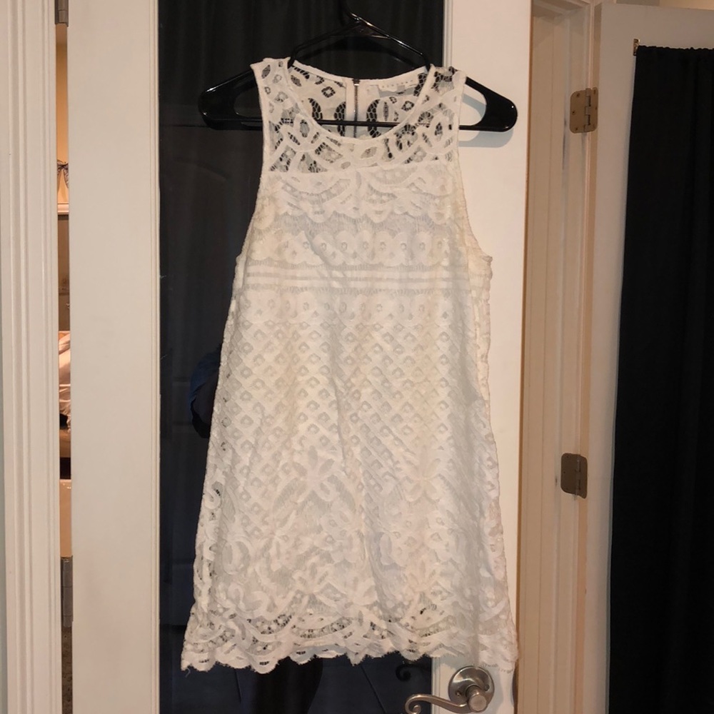 boutique white lace dress